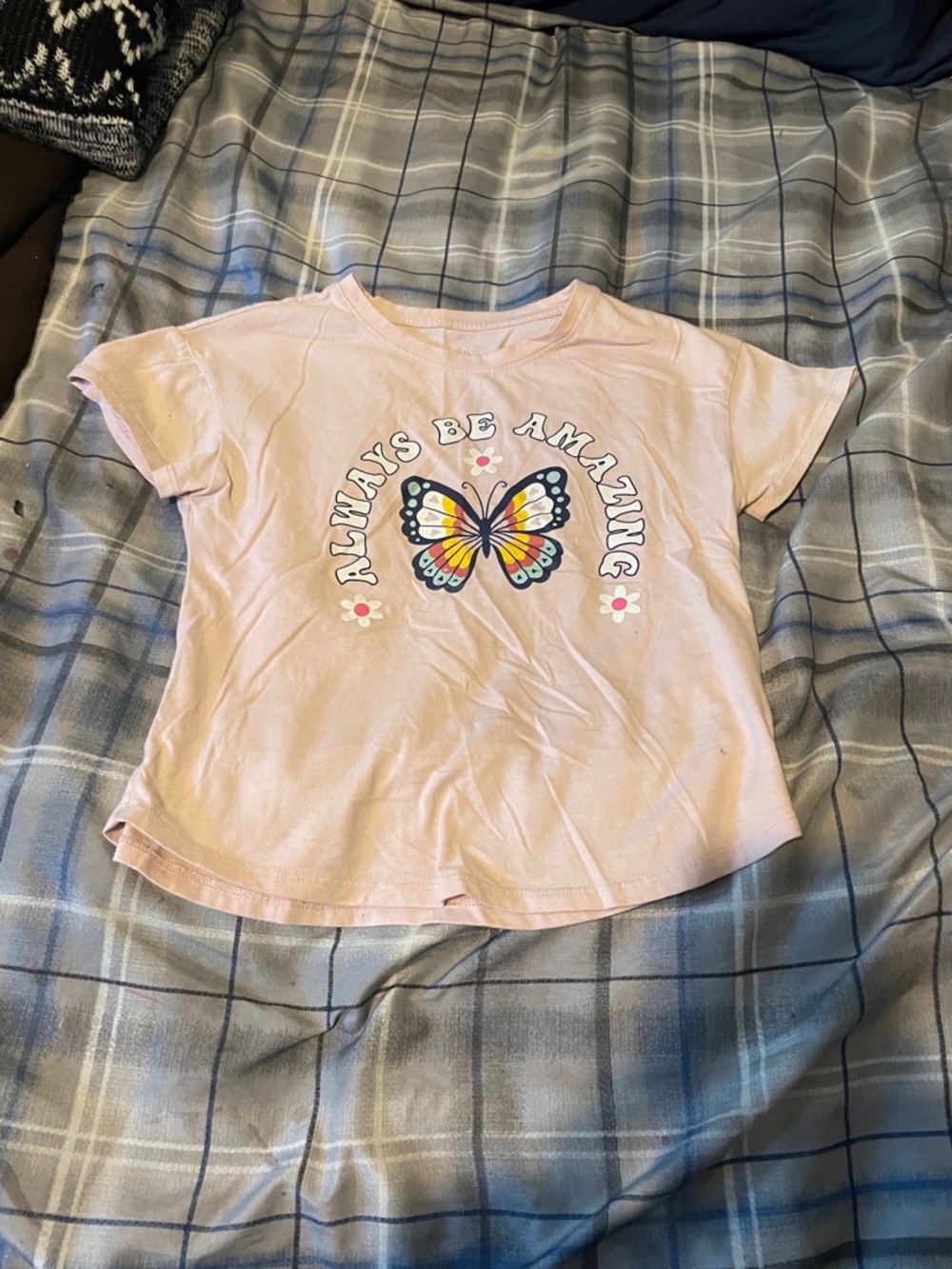 Garanimals Pink Short Sleeve Tee with Colorful Butterfly